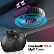 V5.3 Bluetooth Speaker Handsfree Car Kit Sun Visor Clip Wireless Audio Receiver