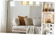 Floor Lamp for Living Room with 3 Color Temperatures, Foot Switch Standing
