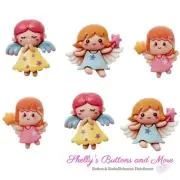 Angel Babies - Flat Back Embellishments - Craft Sewing Scrap - Shelly's Buttons