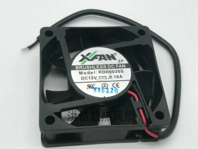 XINRUILIAN XFAN Fan RDH6020S DC12V 0.16A 6CM 6020 2 Wire