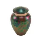 Keepsake Stainless Steel Raku Funeral Cremation Urn - 5 Cubic Inches