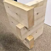 3 ½” x 8” Rough-Sawn, White Pine Building Timbers - Only $3.24 per Lineal Foot