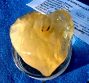 Libyan Desert Glass Meteorite Tektite impact specimen( 430 ct) Heart Shape