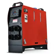 THERMOMATE 12V 5kW All-In-One Diesel Air Heater for Caravan Camper Trailer Van Motorhome RV, Red