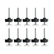 10Pcs Miter Track Sliding Nut Slider and Screw and Nut Set Woodworking Tool Jigs Screw Fixture Workbench T-Slot Fastener