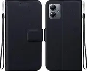 Compatible with Nothing Phone (1) 5G Flip Kickstand case Cover,Compatible with Nothing Phone (1) 5G Magnetic Wallet Case Black