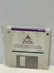 America Online AOL 3.5” Floppy Disk Version 1 For Windows Unopened