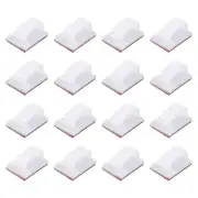 Cable Clips, 60pcs Adhesive Cable Clamp Clip Wire Holder, White 14x18mm