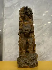 在飛比找樂天市場購物網優惠-黃楊木雕居家供奉觀世音菩薩阿彌陀佛像擺件如來佛祖西方三圣家用