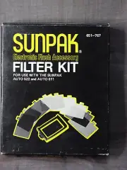NEW Sunpak Electronic Flash Accessory Filter Kit for Auto 522 & 611 Flash *