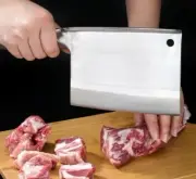 Handmade Butcher Knife Forged Stainless Steel Chef Cleaver Slicing Bone Cutter L