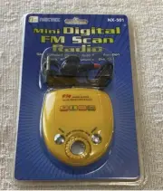 Yellow Mini Digital FM Scan Radio