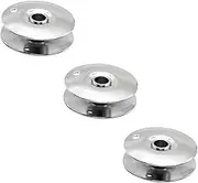 IWOWHERO 3pcs Metal Flat Car Iron Bobbins for Single Needle Sewing Machine Durable Industrial Spools for Craft Projects Compatible with Domestic Machines