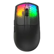 Attack Shark X5 Tri-mode Wireless Gaming Mouse PAW3212 Chip 4000DPI RGB Light 35H Battery Life 49g Lightweight 2.4G/BT5.