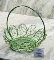 Hobby Lobby Beaded Easter Basket, Green 8x8 Inches
