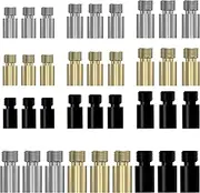 36Pcs Dart Weight 1.5g 2g 2.5g 3g Brass Copper 2BA Thread Add Accentuator Tool Steel Tip Dart Weights for Darts Accessories - Black Silver Gold