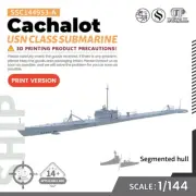 SSMODEL 953-A 1/144 Military Model Kit USN Cachalot Class Submarine GAMES