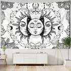 White Wall Rugs Black Wall Decoration Mandala Tapestry Bedroom