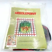 Columbia-Minerva Needlepoint Asparagus 10.5"x11.5" by Craft Group 1974 NEW