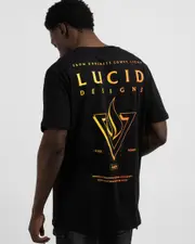 [Lucid] Lucid Men's Pinnacle Fade T-Shirt in Black Size Small S Black