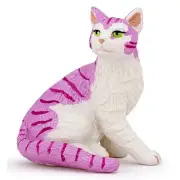 NEW PAPO 39087 Pink / White Cat - Feline Fantasy RETIRED
