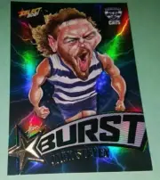 2021 AFL Select Starburst Lightning SBL28 GEELONG CATS JACK STEVEN 062 OF 210