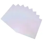 50 Pack Toner Reactive Foil 8.5"x11" A4 Foil Paper for DIY Craft,Laser Silver