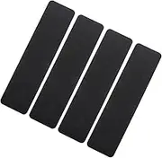 Tofficu 4pcs Anti-Slip Tape for Stairs Staircase Step Traction Tapes Black PVC