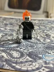 GHOST RIDER w/ CHAIN MARVEL SUPER HEROES LEGO MINI FIGURE johnny blaze nic cage