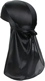 [TOPTIE] Silky Durag Headwraps, Extra Long Tail Wide Straps for 360 Waves Do-Rag