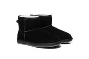 AUSTRALIAN SHEPHERD UGG Boots Sheepskin Wool Mini Classic Suede Black