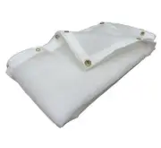 (White) Super Heavy Duty Mesh Tarp Net Sail Sun Shade Awning and Fence Screen...