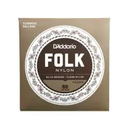 D'Addario Guitar Strings Folk/Nylon 1 Set EJ33 Ball End