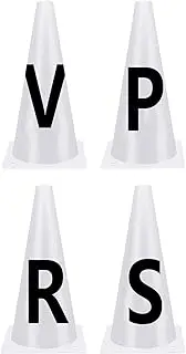 Eigell 4 Pieces Dressage Cones Letters Equestrian Athletes Events Lightweight Easy to Set up Comprehensive Stable Training Cones