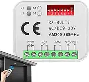 Garage Door Receiver | Multi-Frequency Remote Gate Opener Transmitters,Wireless Gate Garage Door Receiver Board for Home System