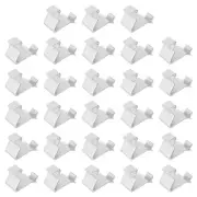 28pcs Cabinet Shelf Clips Steel Adjustable Shelf Clip Supports, Silver