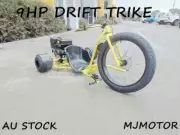 9HP 270CC MOTORISED DRIFT TRIKE HUFFY SLIDER FAT BOY GOKART FATBOY DT4 YELLOW