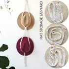 Boho Hand-Woven Macrame Hat Rack Clothes Hanger Home Organizer Storage Closet