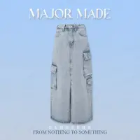 在飛比找momo購物網優惠-【MAJOR MADE】質感工裝牛仔長裙