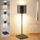 Cordless Table Lamp Rechargeable, Wireless Charging LED Table Lamp, IP54 Wate...