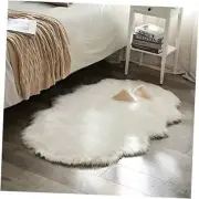Luxury Soft Fluffy Area Rug 3x5 Feet, Faux Fur Sheepskin Rug Decorative Plush