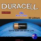 1 xDuracell 28L 2CR1/3N 4LR44 6V L544 Camera Anti-bark Lithium Loose Battery