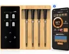 4 Probe Wireless Bluetooth Accurate Smart Meat Thermometers-300 Ft Range