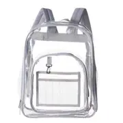 Fashion Women PVC Transparent Backpack Clear School Book Bag Travel Versatile Student Bags High Quality Youth Leather Backpack