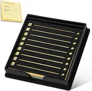 TEHAUX Note Template Memo Pad Holder Desktop Card Organizer Business Card Display Rack Display Retail Stand Counter Table Sticker Rack