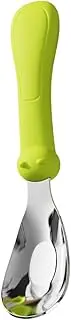 Stainless Steel Spoon for Baby, Baby Spoon, First Level Baby Spoon with Silicone Handle, Safety Baby Spoon Stainless Steel, Baby LED Weaning Accessories, Food Utensils
