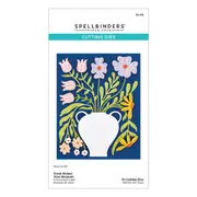 Spellbinders Fresh Picked Vase Bouquet Etched Dies from the More Fresh Picked Collection