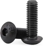 5-50pcs ISO7380 M2 M2.5 M3 M4 M5 M6 M8 304 A2 Round Stainless Steel Or Black 10.9 Grade Hex Socket Button Head Allen Bolt Screw (Color : 10.9_20MM_M4(20PCS))
