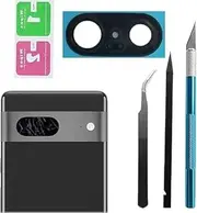 Pixel 7 Back Rear Camera Lens Glass Replacement for Google Pixel 7 Rear Camera Glass with Pre-Installed Adhesive and Reparing Toolkits