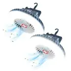 Portable Camping Fan with LED Lantern XTAUTO USB Rechargeable Waterproof Tent